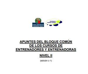 Apuntes del bloque común de los cursos de entrenadores y entrenadoras nivel II