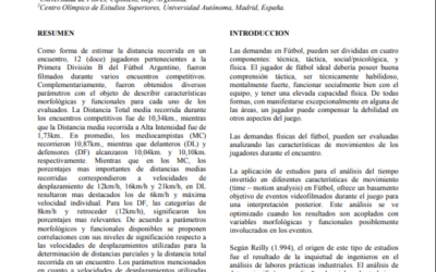 Demanda física en jugadores del fútbol profesional argentino capacidad física y distancia recorrida durante un encuentro